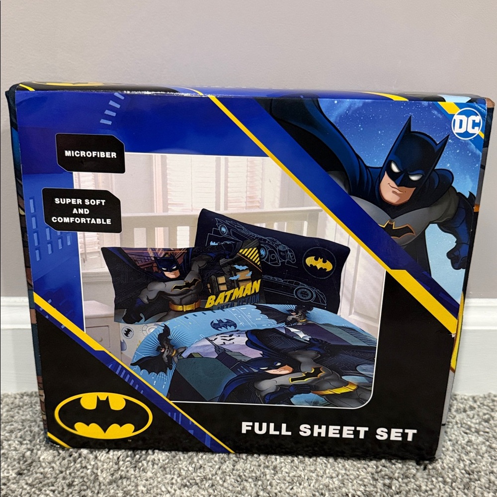 DC Batman Microfiber Full Sheet Set -
